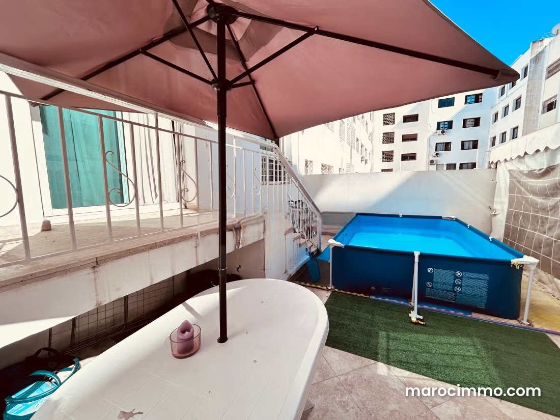 Furnished apartment with terrace and garden for rent in Agdal, Rabat — Rabat
