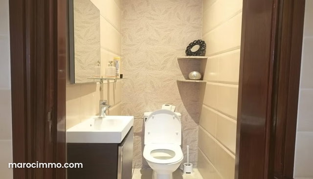 Appartement meublé avec terrasse à louer à Racine – 91 m² de confort au cœur de Casablanca — 5