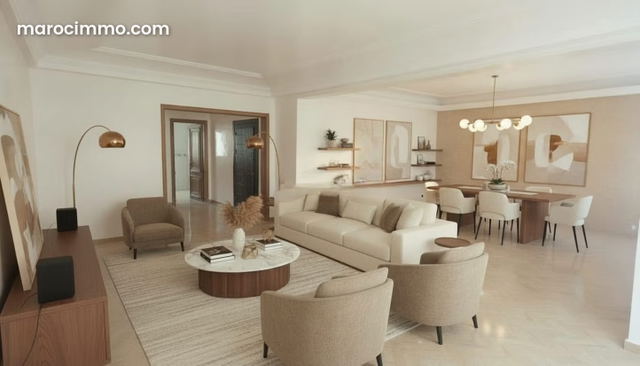 Location appartement vide 180 m² haut standing à Gauthier – Casablanca — الدار البيضاء