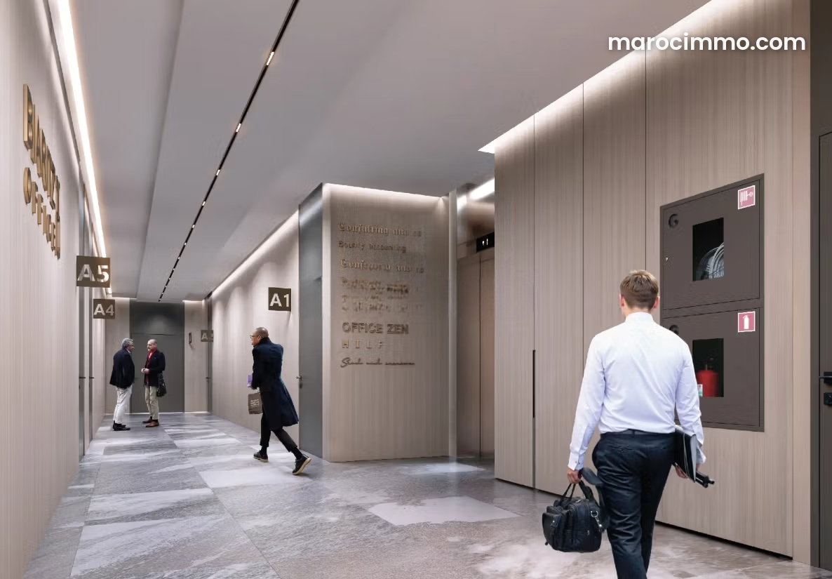 80 m² Office with Sea View, Dar Bouazza, High-End Finish and Natural Light — Dar Bouazza