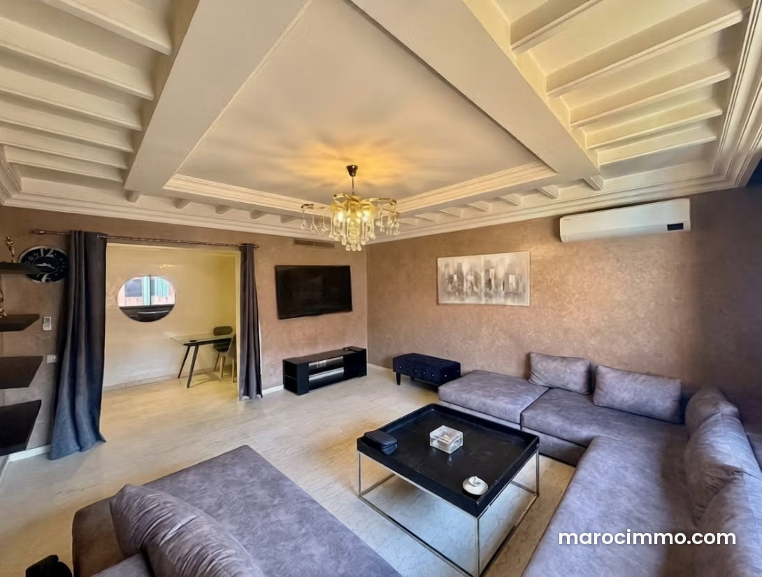 Appartement meublé 115 m² à Guéliz Marrakech prêt à vivre — Marrakech