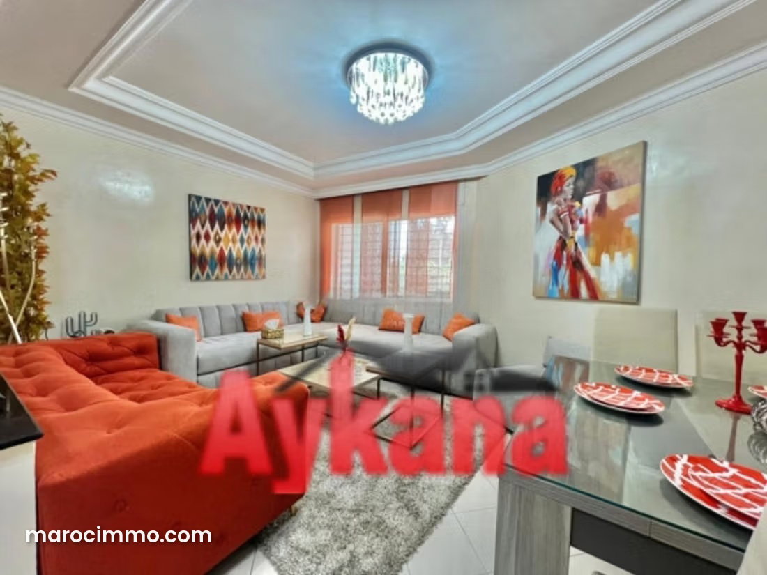 Furnished 4-Room Apartment for Rent in Hay Riad, Rabat — Rabat