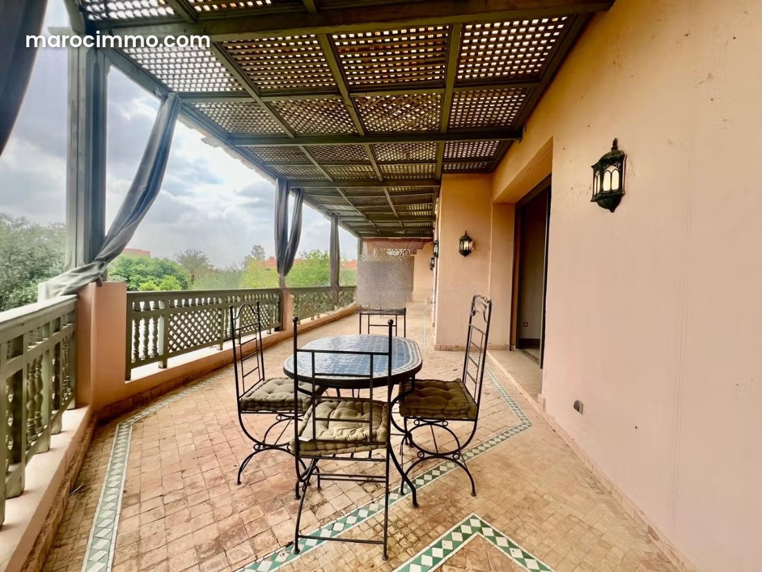 Appartement avec terrasse et piscine à la Palmeraie Marrakech — Marrakech