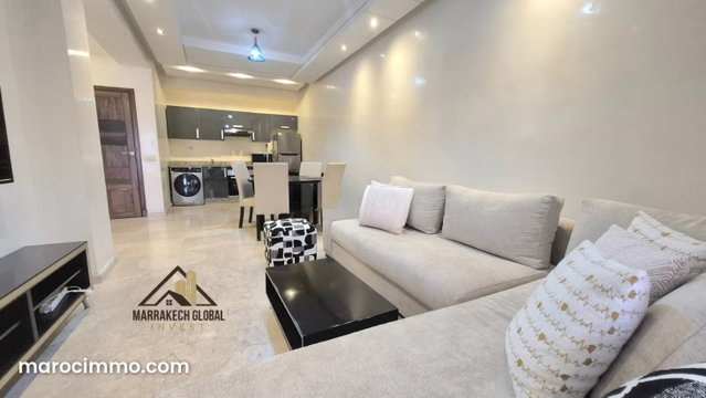 Modern 65m² Furnished Studio for Long-Term Rent in Guéliz, Marrakech — 2