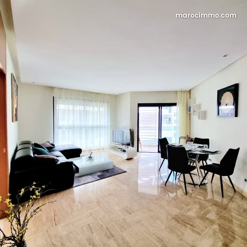 Furnished 120 sqm Apartment, Casablanca Finance City, 2 Bedrooms — Casablanca