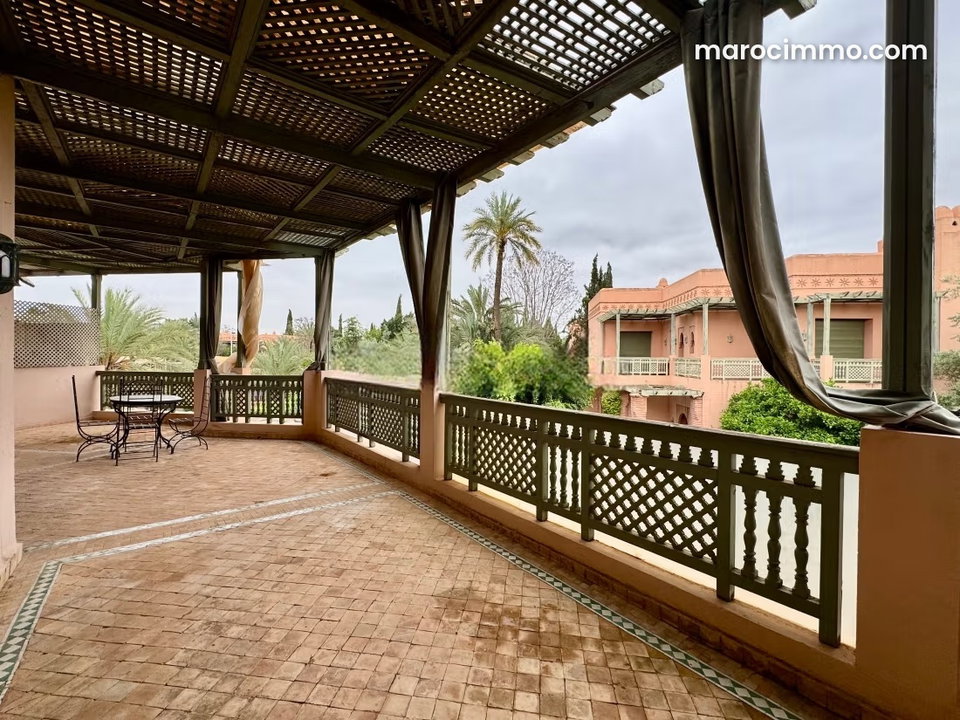 Palmeraie: appartement 2 Chs avec terrasse 40 m2