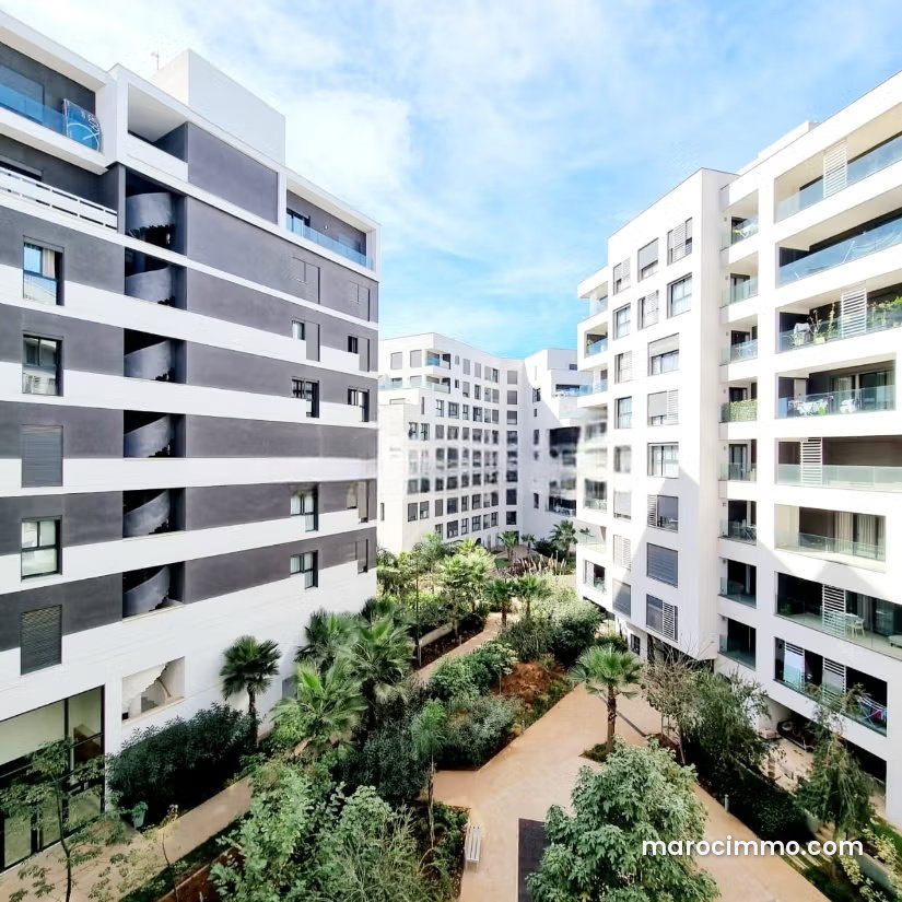 Furnished 95 sqm Apartment, 2 Bedrooms, Casablanca Finance City — Casablanca