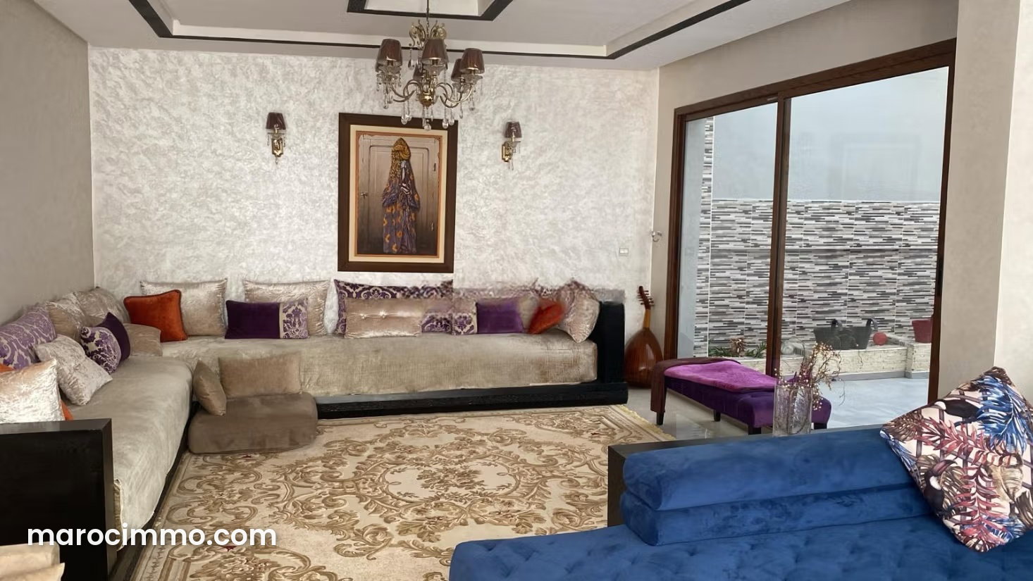 Furnished 189 sqm apartment, 3 bedrooms, Quartier des Hôpitaux — Casablanca