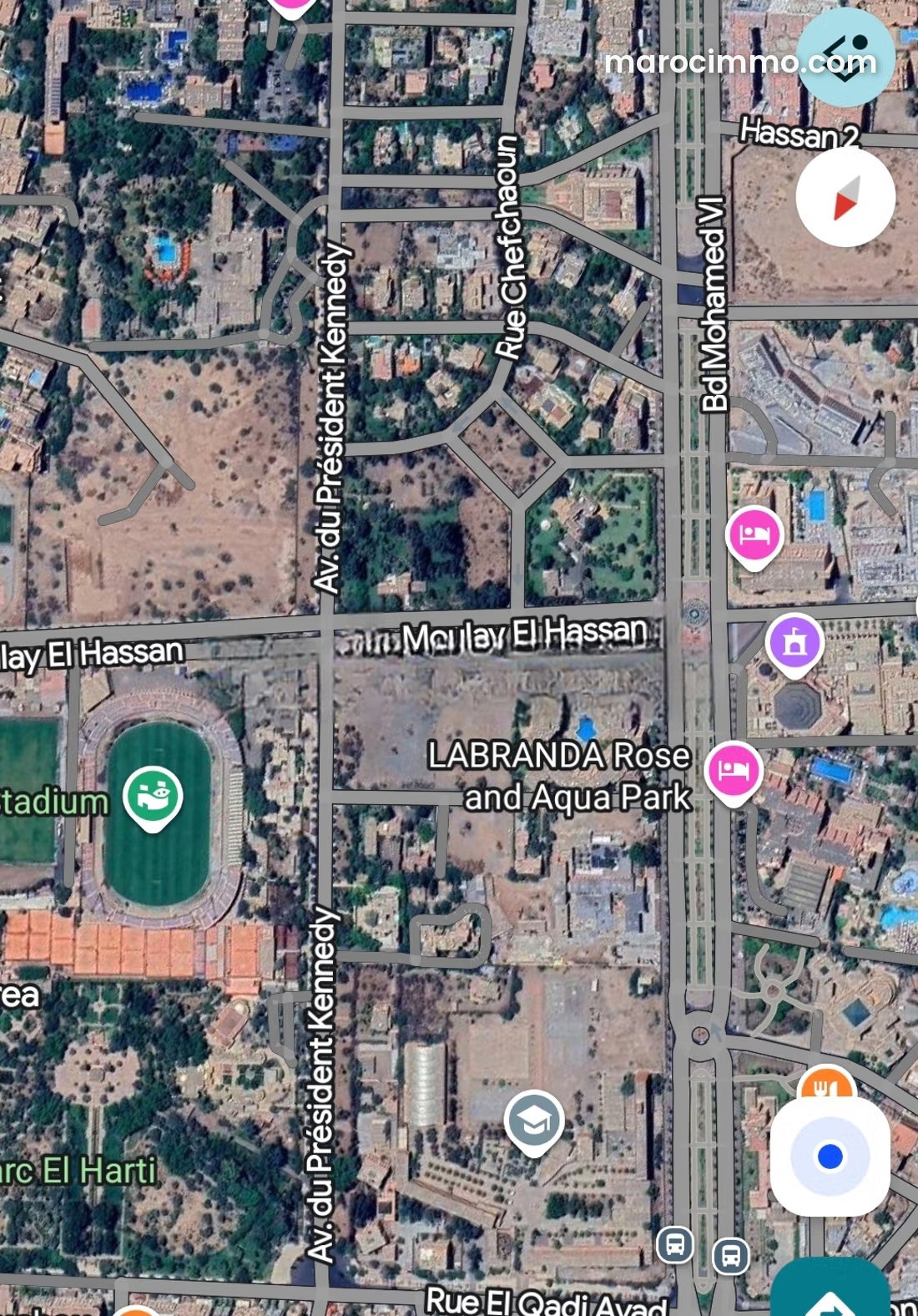 قطعة أرض استثنائية للبناء وسط كيليز مراكش — مراكش
