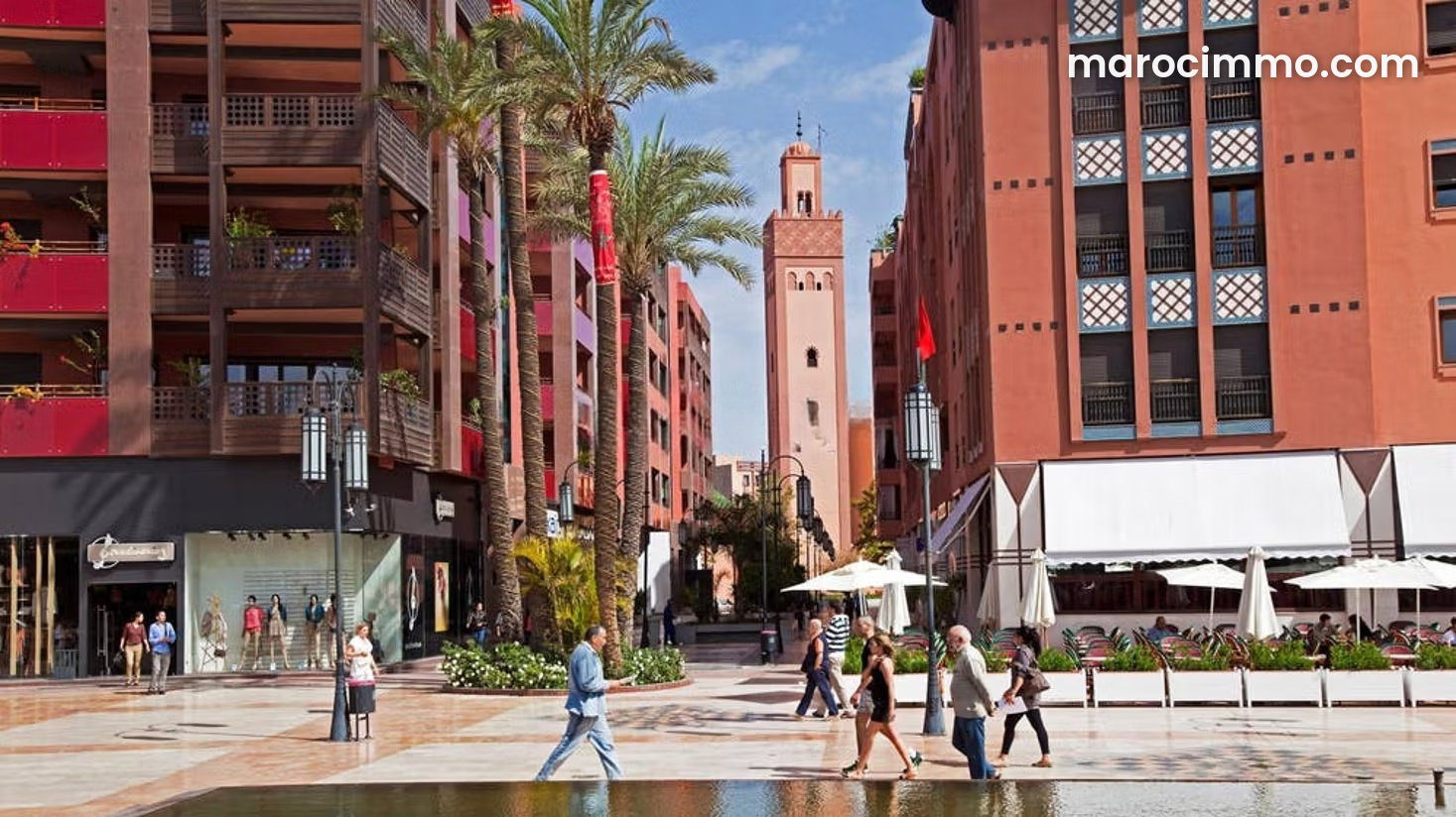 3,200 m² Commercial Plot with Three Street Frontages, Guéliz, Marrakech — Marrakesh