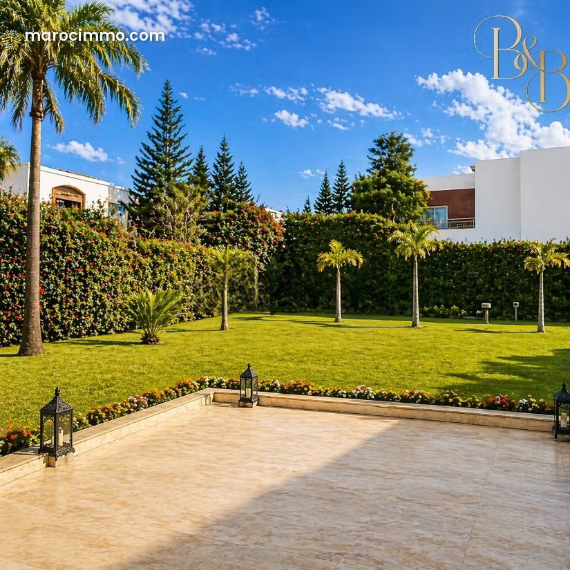 Furnished 1,200 sqm villa, Riyad, Rabat: absolute prestige and comfort — Rabat