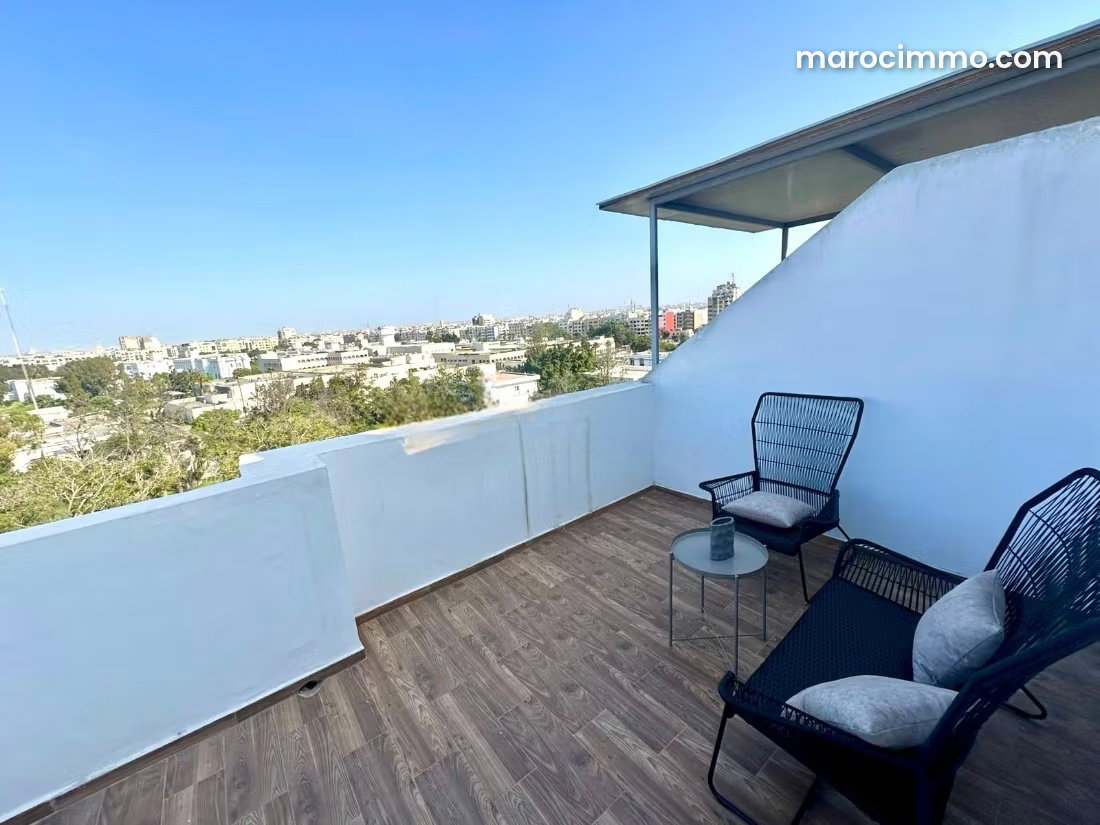 Furnished apartment with terrace, Palmier, Casablanca — Casablanca