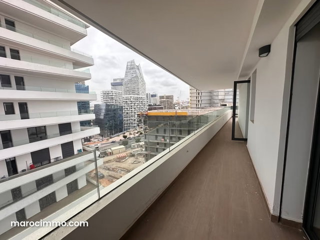 Location penthouse Casablanca Finance City. 3 chambres agréables. Service de concierge et climatisation — 5