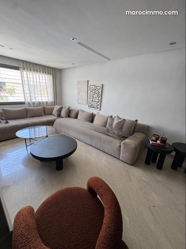 Beautiful Apartment for Sale at Ferme Bretonne Hay Arraha. 3 Comfortable Bedrooms. Moroccan Living Room, Security — 5