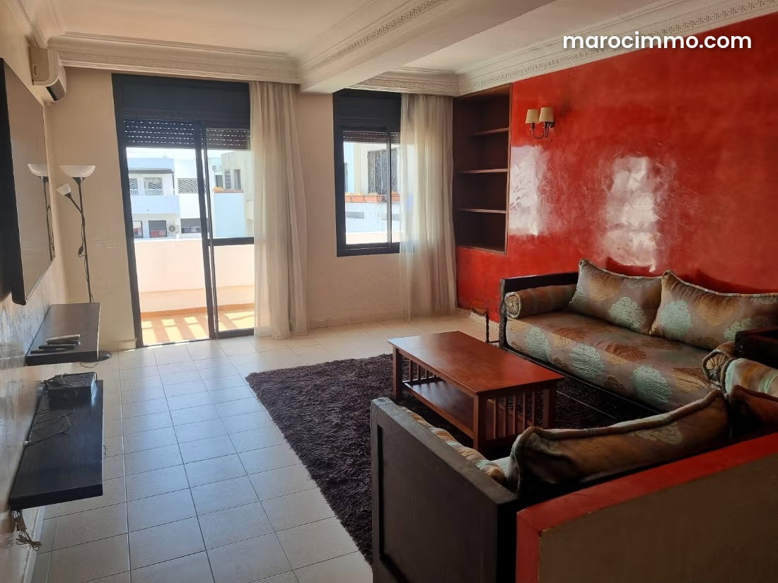 Furnished 120 sq m apartment, 2 bedrooms, Riyad, Rabat — Rabat