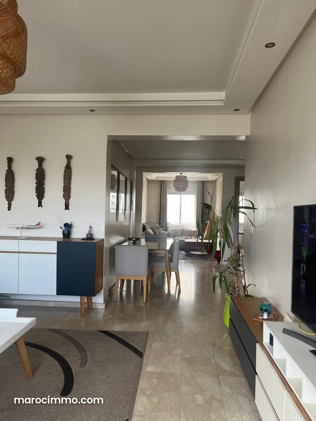 3-Room Apartment with Terrace and Garage, Riviera, Casablanca — Casablanca