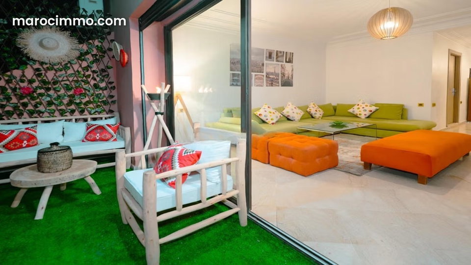 Appartement à louer à Guéliz. 1 chambre. Bien meublé