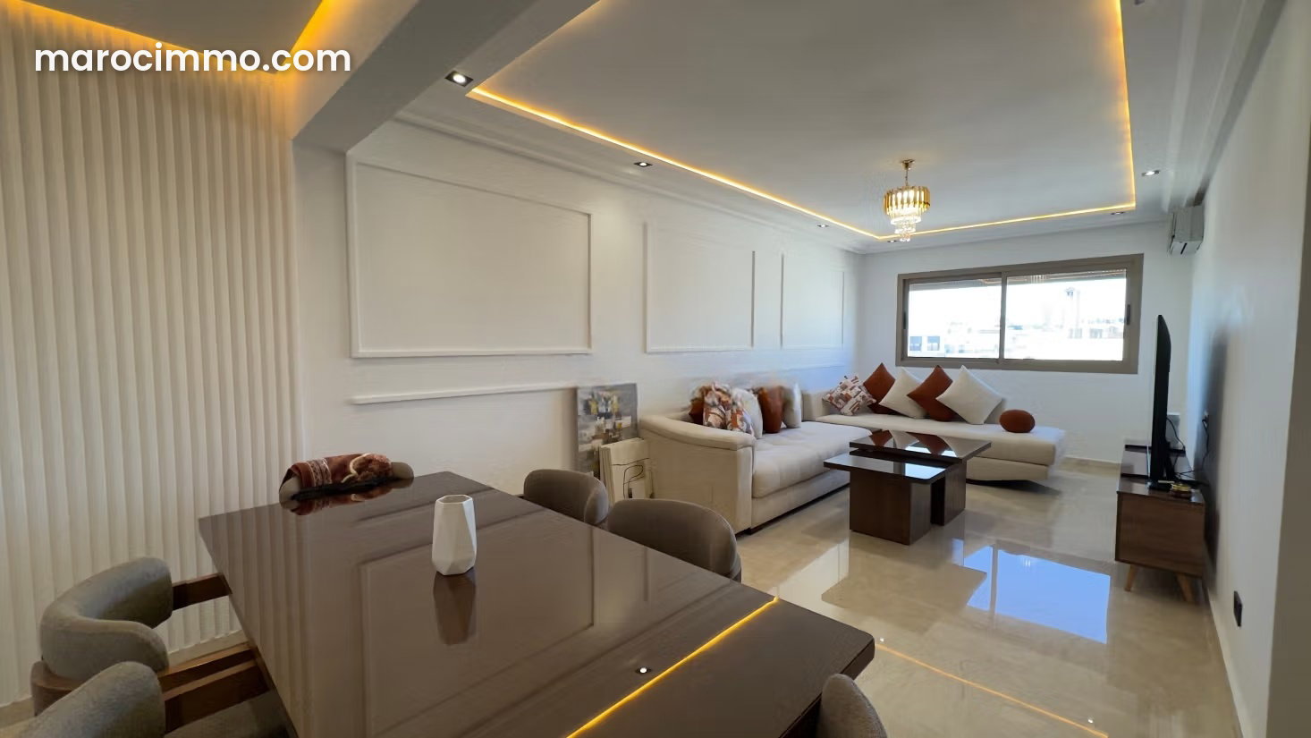 103 m² Apartment, 3 Bedrooms, Top Floor with Terrace, Val Fleuri — Casablanca
