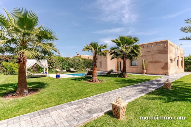 Location villa SAFA Marrakech 3 chambres sans vis à vis – Piscine privée & jardin 1250 m² — 2