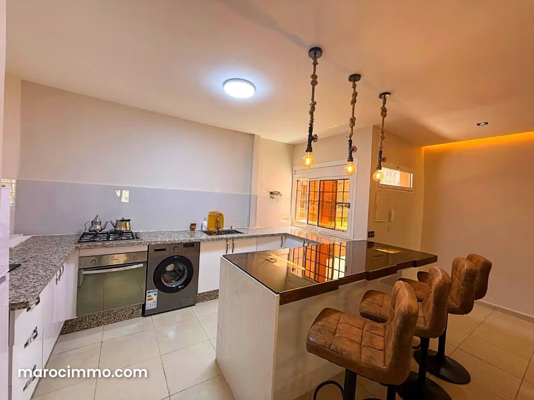 Furnished Apartment with Terrace for Rent in Ain Mezouar, Marrakech — Marrakesh