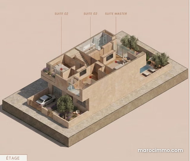 Villa de Luxe R1 avec Piscine ROUTE TAHANNOUAT — 4