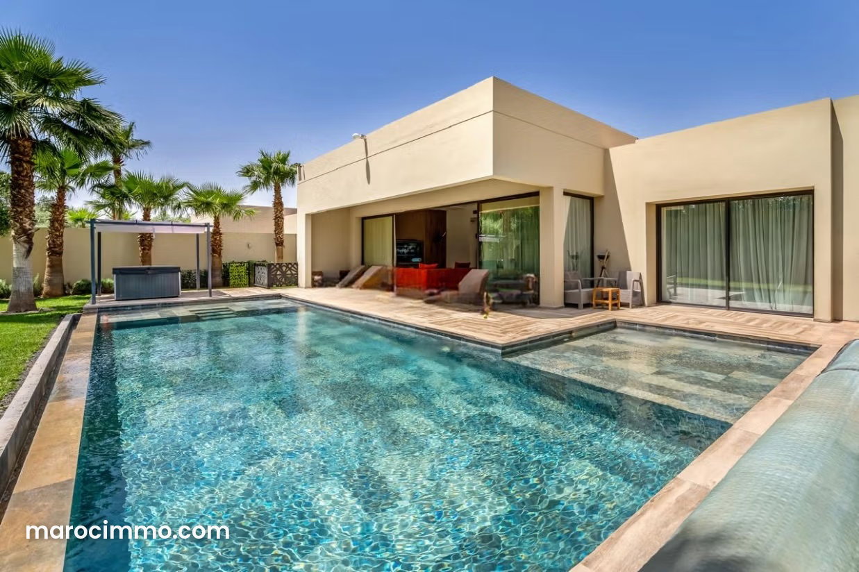 Contemporary 4-Suite Villa with Garden and Pool, Marrakech — Marrakesh
