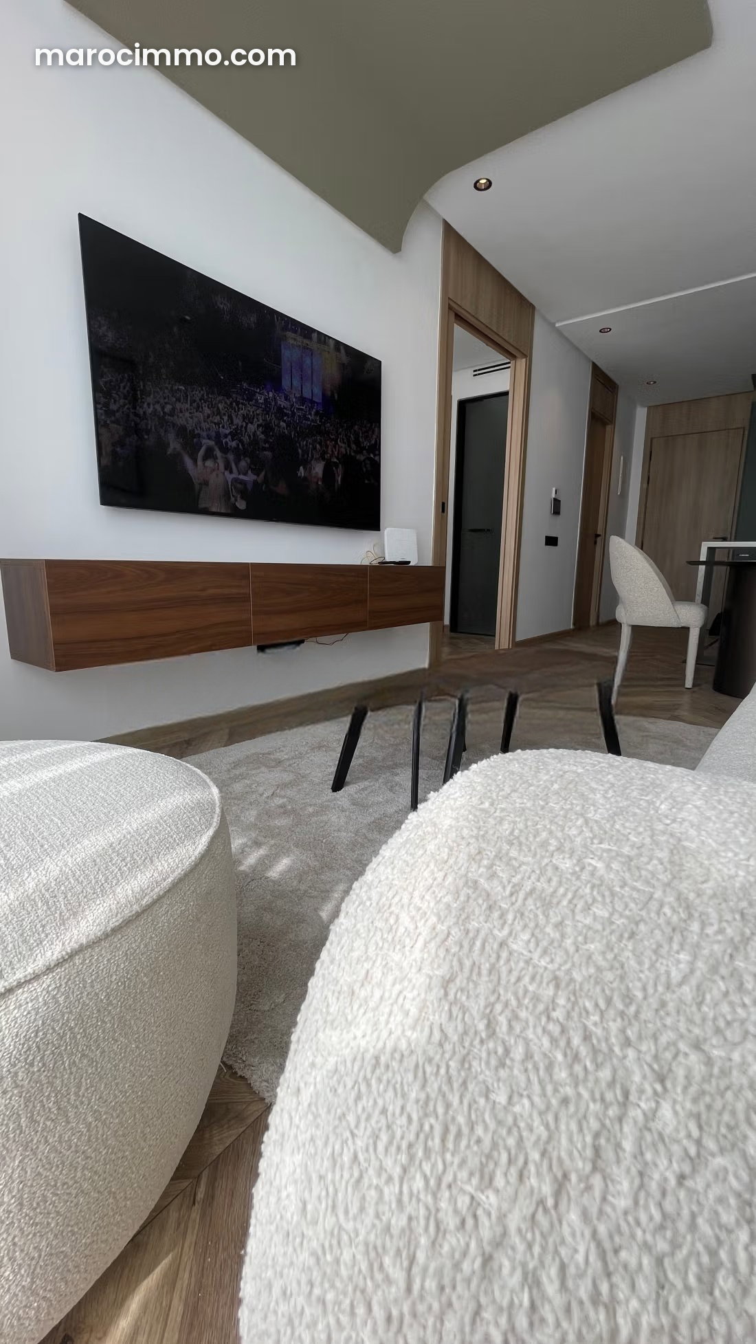 Furnished 50 m² Apartment, South-Facing Terrace, Hermitage Casablanca — Casablanca