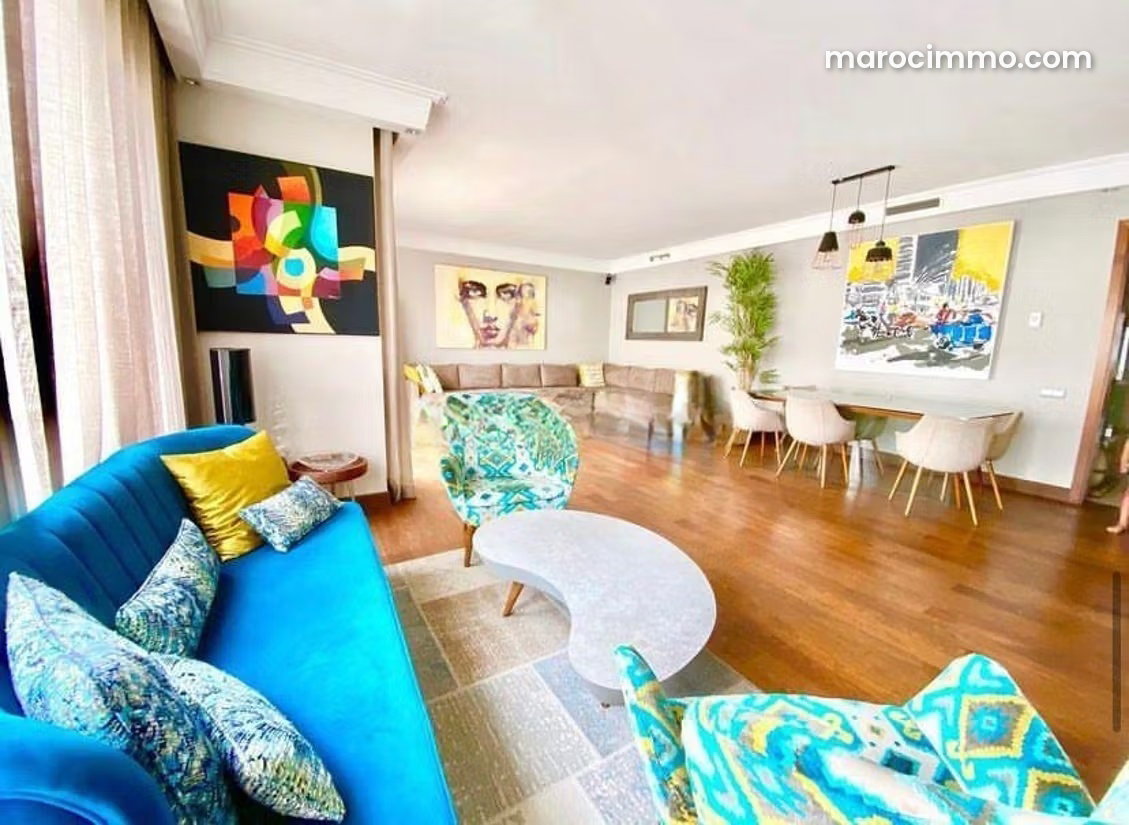 Appartement 168 m², 3 chambres avec terrasse, Racine, Casablanca — Casablanca