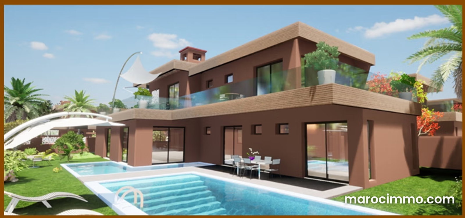 5-Bedroom Villa with Pool and Atlas Mountain Views, Ourika Road — Marrakesh