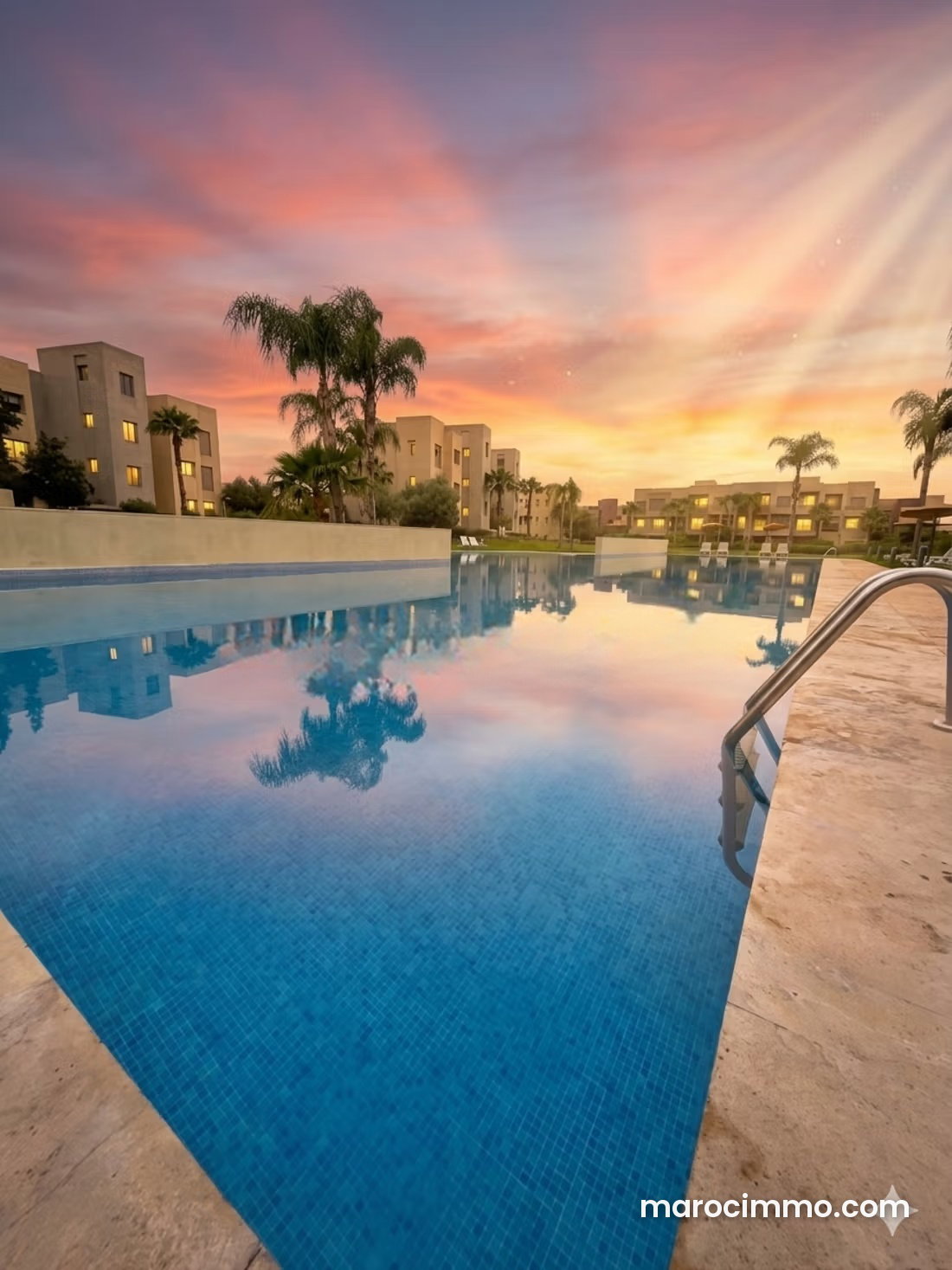 80 m² Apartment, 2 Bedrooms with Garden, Tahanaoute Road — Marrakesh