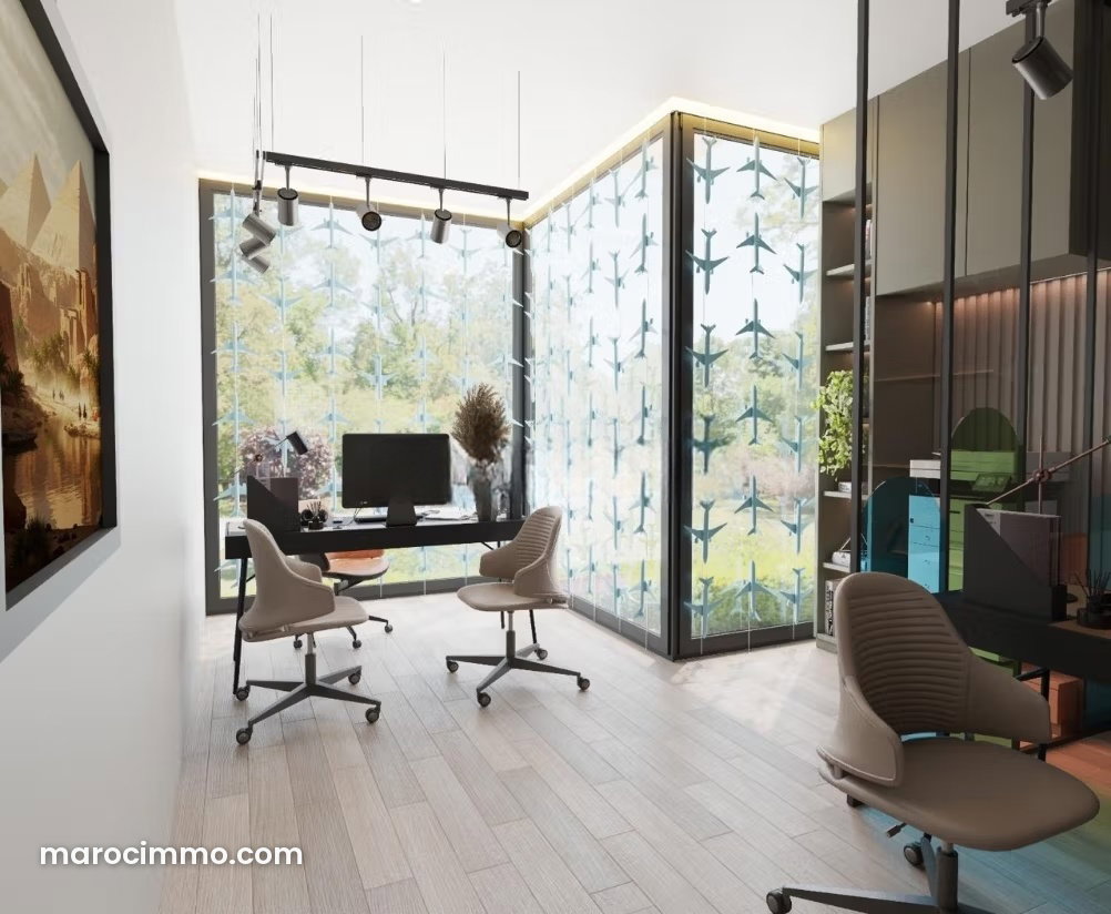 Air-conditioned 80 m² Office, Oasis, Casablanca — Casablanca