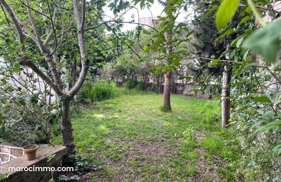 Villa a louer a tanger avec jardin surface terrain 1200m²