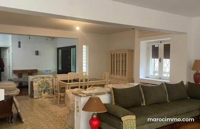 Villa a louer a tanger avec jardin surface terrain 1200m² — 3