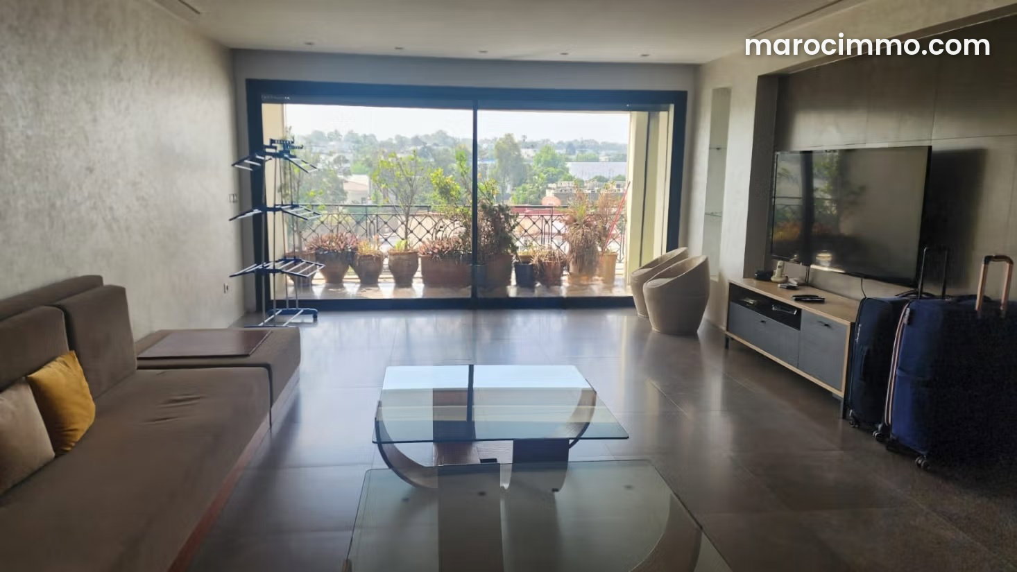 Furnished Apartment with Terrace and Garage in Agdal, Rabat — Rabat