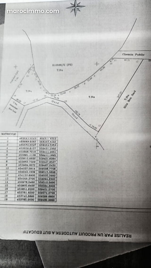 Domaine de 7Ha 4Ha avec Oued a Hajar Ennhal — طنجة