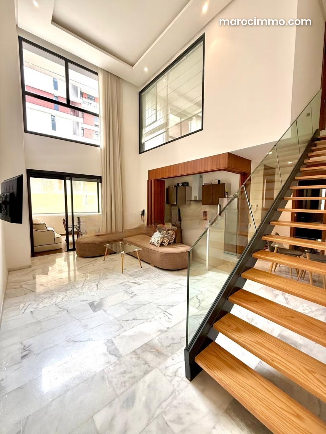 Furnished 90 m² Apartment with Terrace in Casablanca Finance City — Casablanca