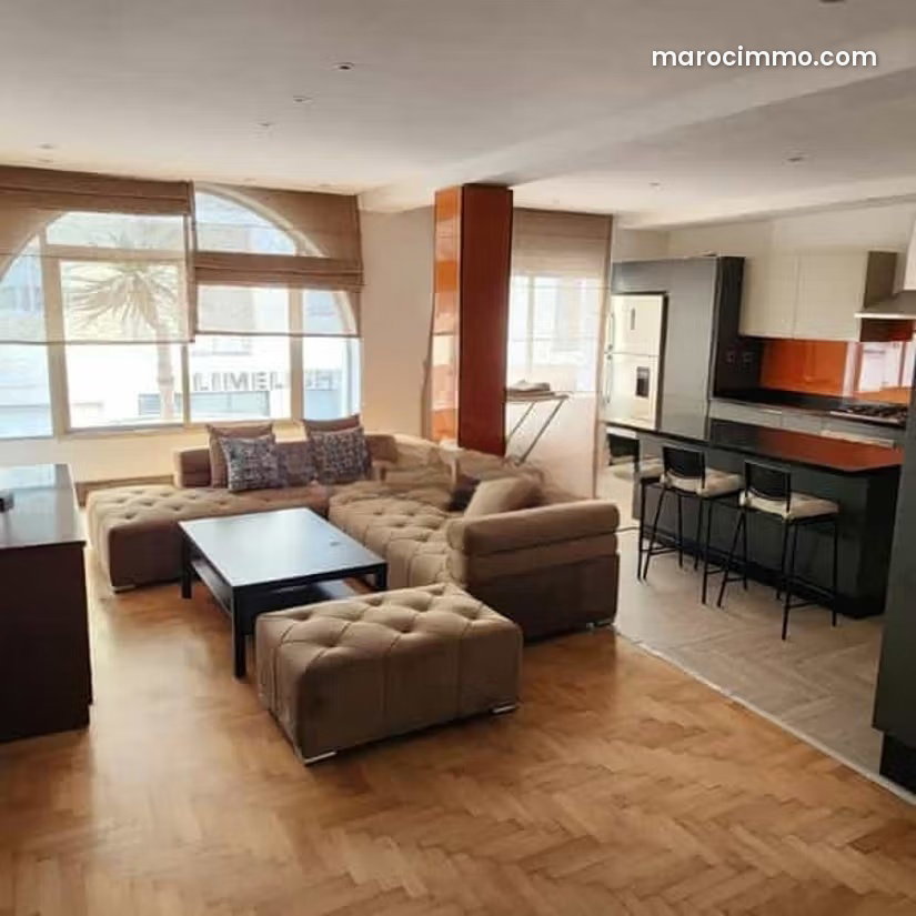 Appartement meublé 110 m² à louer à Racine Casablanca — Casablanca