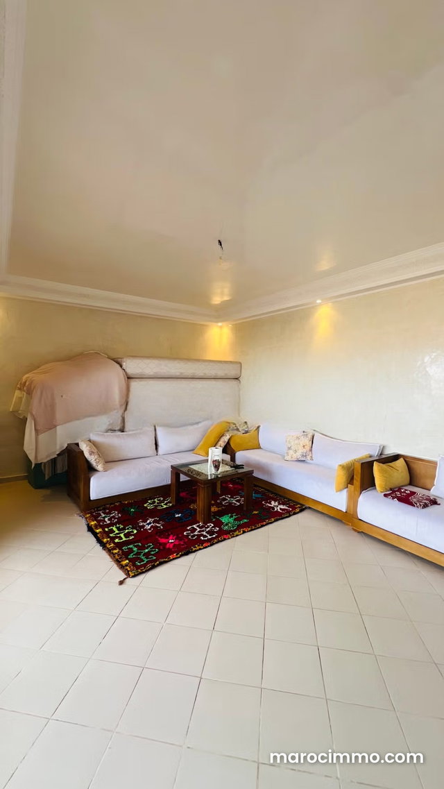 Rent this apartment at Route Casablanca. 150 m² surface area. Parking spaces and terrace — 3