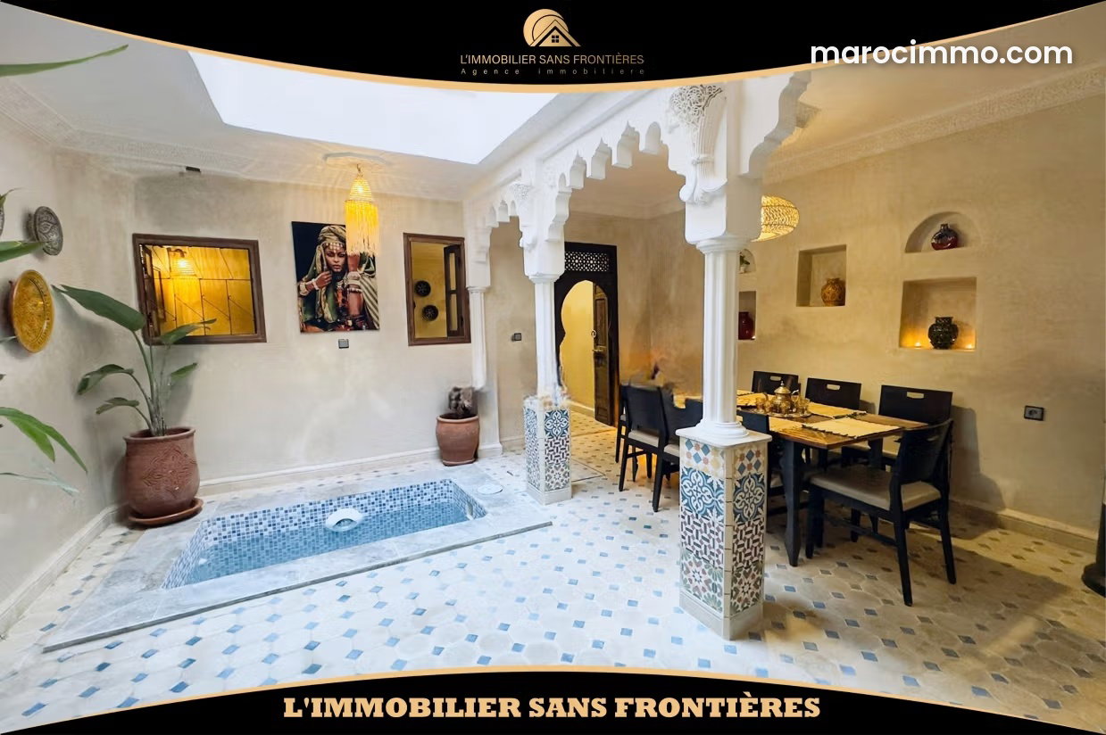 Furnished 4-Bedroom Riad, Rmila, Marrakech, Ideal Investment — Marrakesh