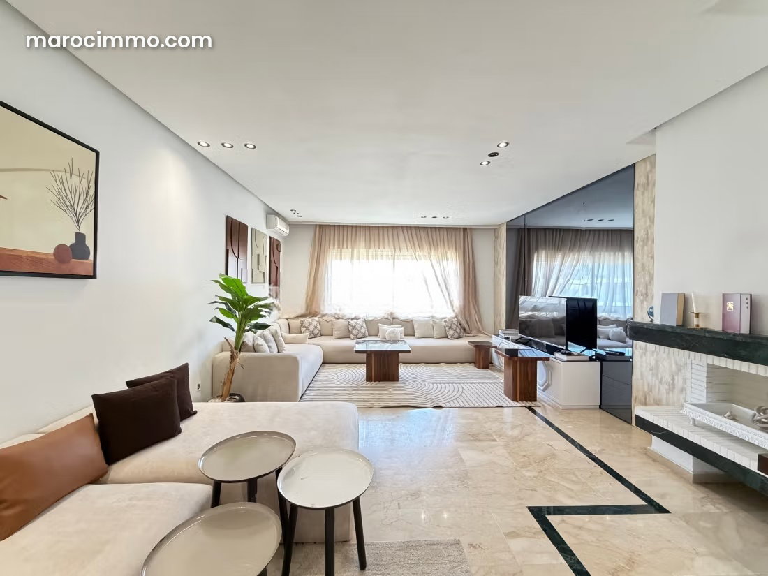 Furnished 155 m² Apartment, 3 Bedrooms, Les Princesses Neighborhood — Casablanca