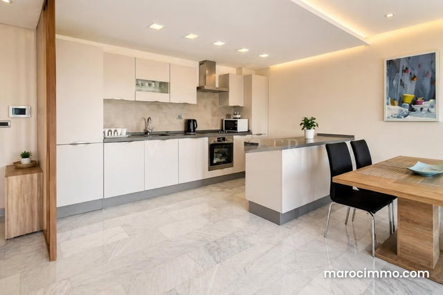 Location appartement meublé moderne 2chambres avec terrasse – Palmier, Casablanca — 3