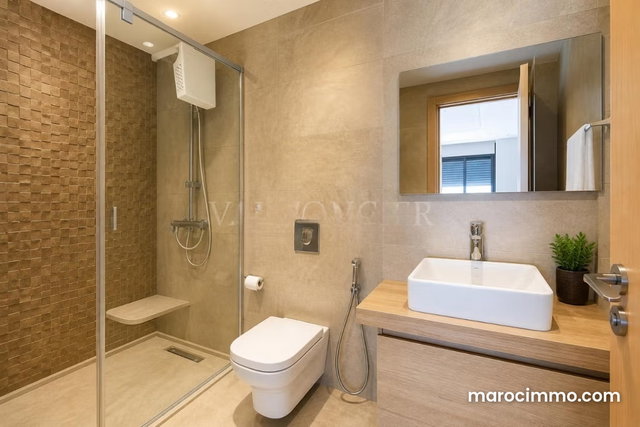 Location appartement meublé moderne 2chambres avec terrasse – Palmier, Casablanca — 5