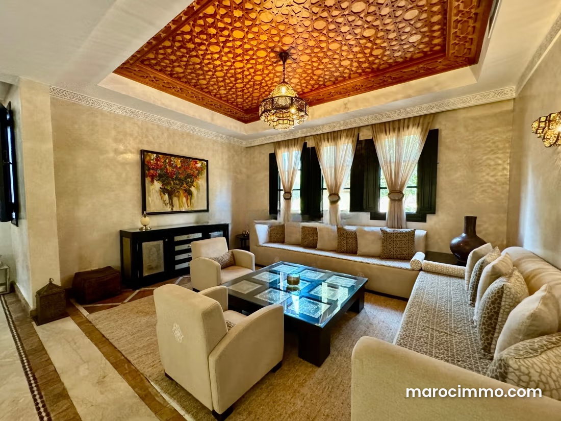 Furnished 185 m² duplex, Palmeraie, Marrakech, swimming pool and terraces — Marrakesh