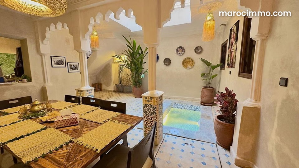 Trouvez votre riad à acheter à Ben Saleh. Surface totale 200 m². Climatisation et piscine