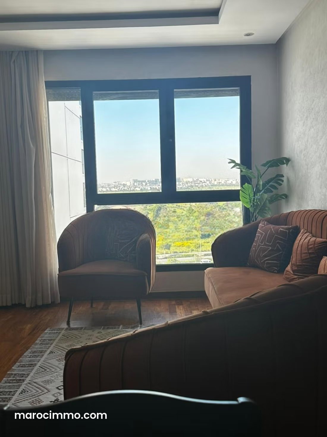 Furnished 91 m² Apartment, Top Floor, Casablanca Finance City — Casablanca