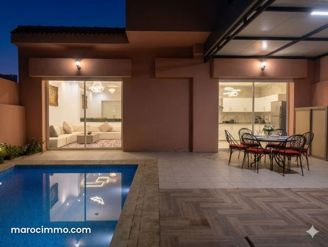 Somptueuse villa à vendre à Hay Targa. 6 pièces confortables. Belle terrasse et jardin — Marrakech