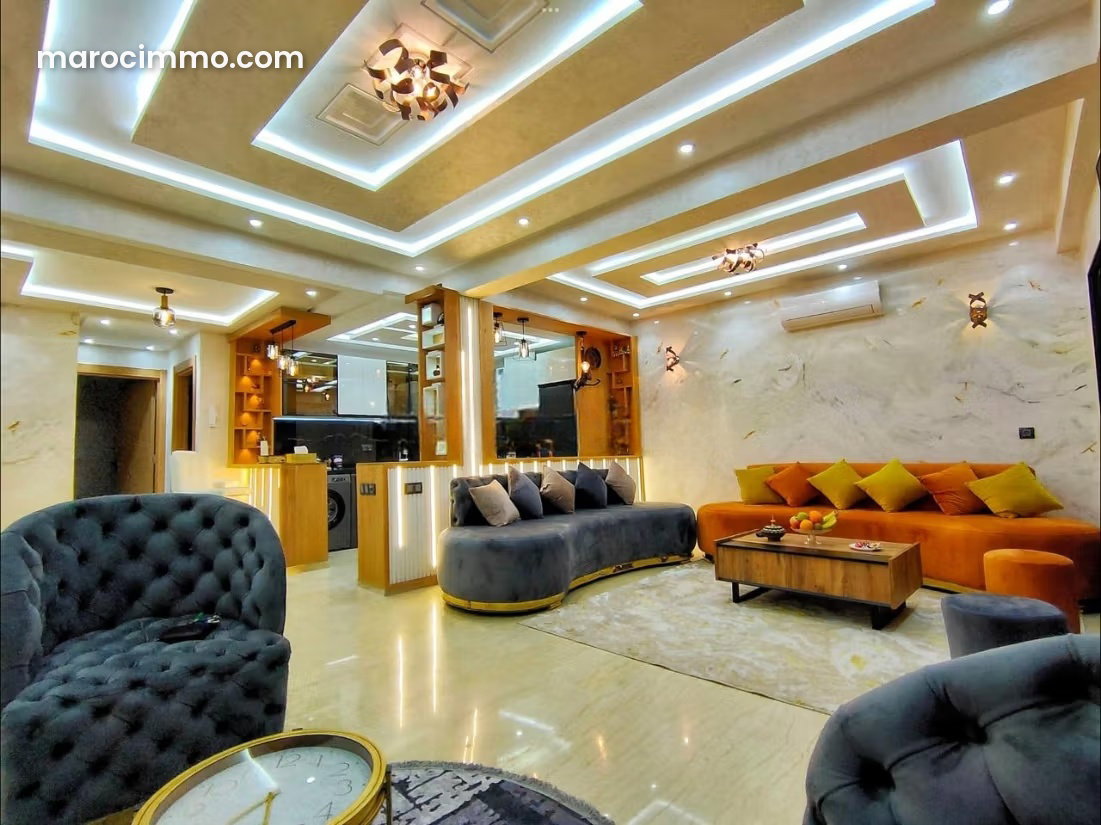 Appartement meublé 106 m², dernier étage avec terrasse, Marrakech — Marrakech