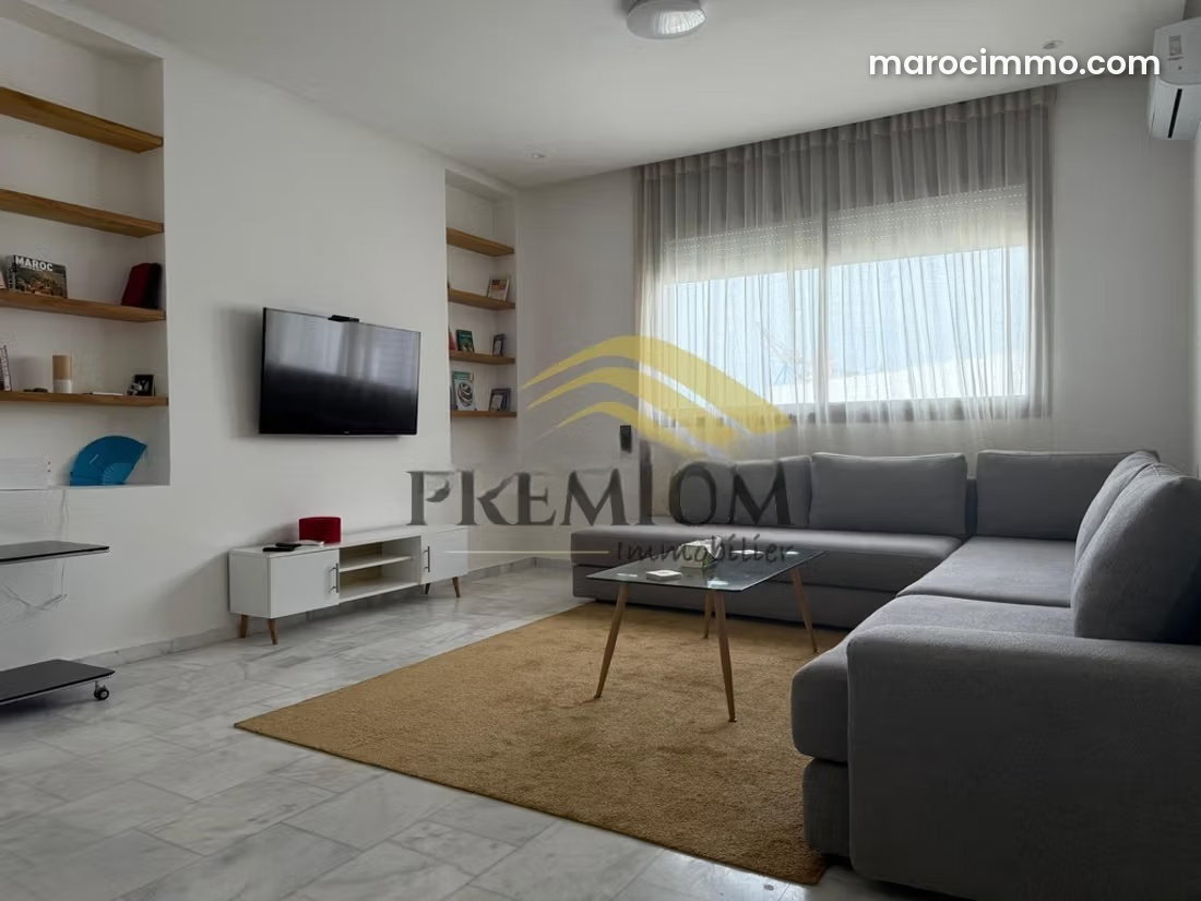 100 sqm Furnished Apartment, Top Floor with Terrace, Riyad Rabat — Rabat