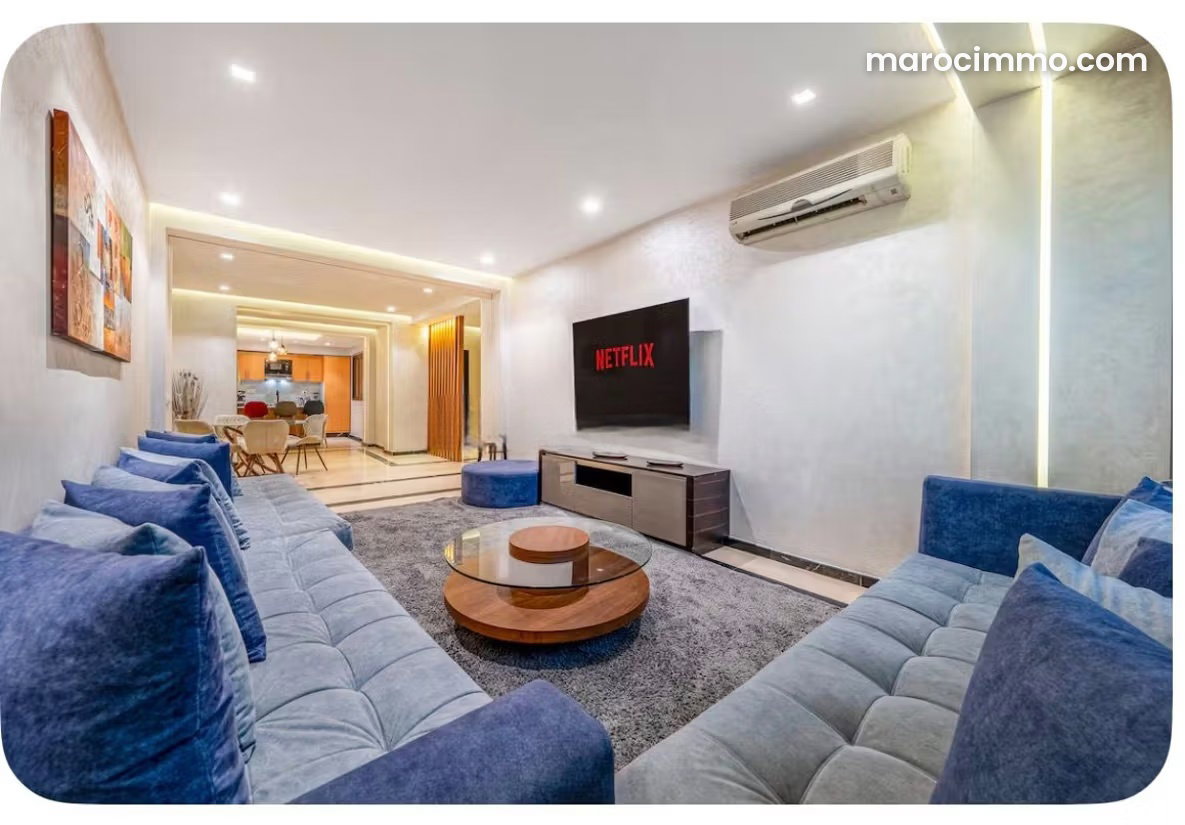Furnished 3-Bedroom Apartment for Rent, Semlalia, Marrakech — Marrakesh