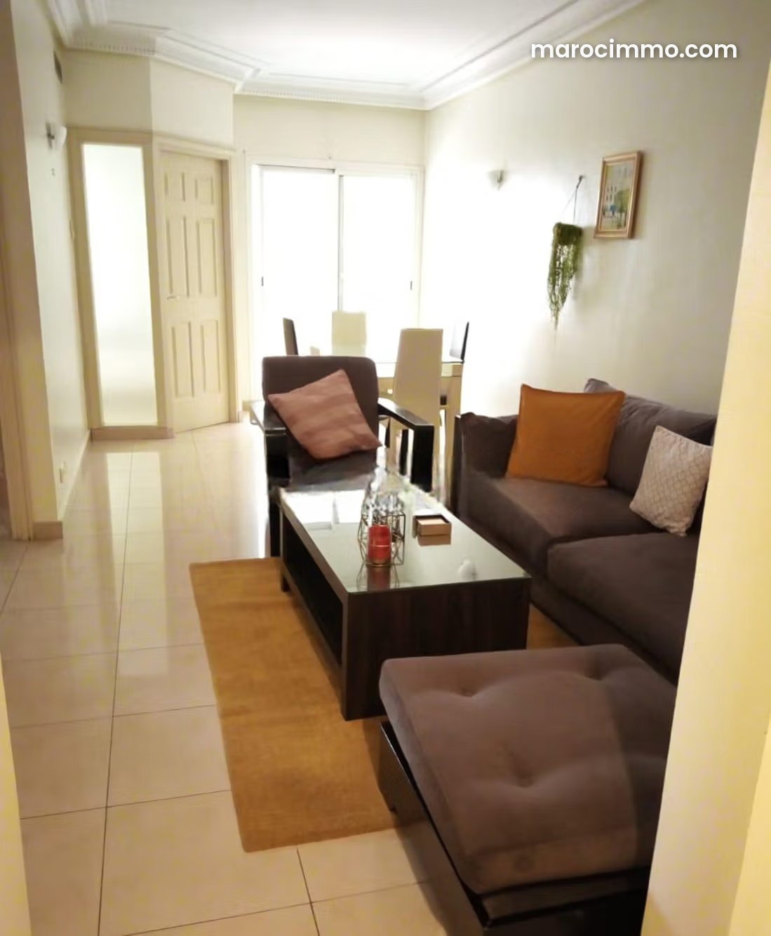 Furnished 85 m² Apartment with Terrace and Garage, Racine, Casablanca — Casablanca